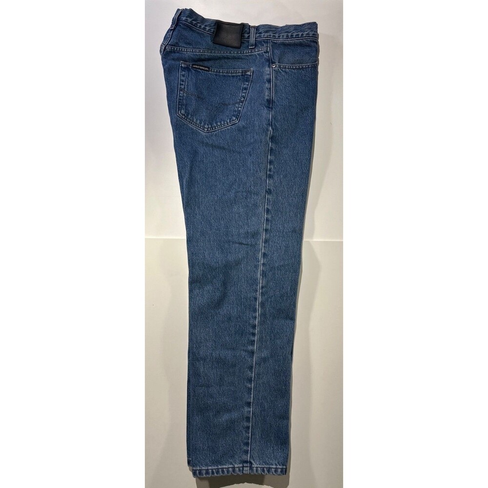 Harley-Davidson Mens Genuine Jeans 36x30 Classic Fit Cotton Blue Denim